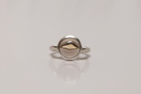 Smoky Quartz Bezel Setting Ring